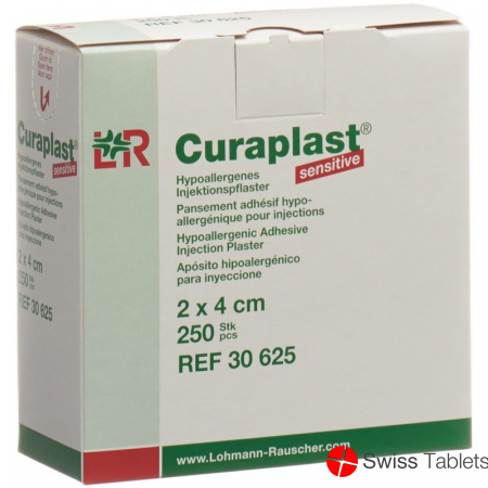 Curaplast Sensitive Injektionspfl 2cmx4cm 250 Stück buy online