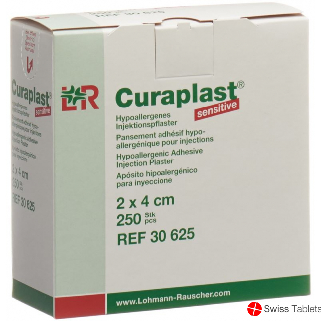 Curaplast Sensitive Injektionspfl 2cmx4cm 250 Stück buy online
