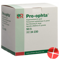 Pro-Ophta Augenverband S Durchsichtig Grösse L 50 Stück