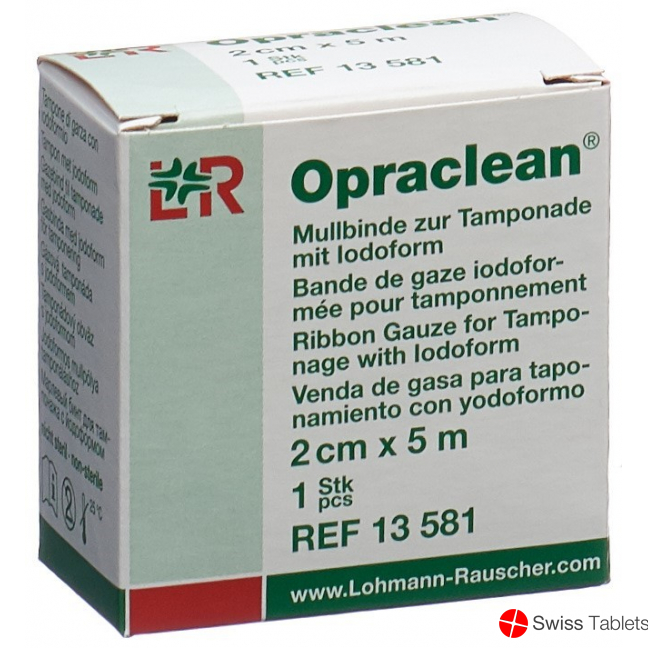 Opraclean Jodoform Tamponade 2cmx5m buy online