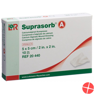 Suprasorb A Calcium Alginat Kompressen 5cmx5cm 10 Stück