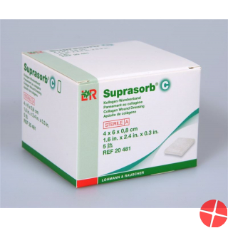 Suprasorb C Kollagenverband 4x6cm Steril 5 Stück