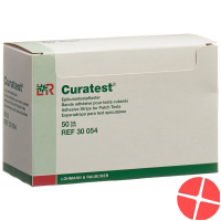 Curatest Vlies Testpflaster 7.5x12.5cm 50 Stück