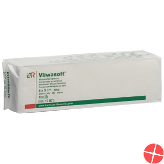 Vliwasoft Nw Kompresse 12 5x5cm 6-fach Beutel 100 Stück