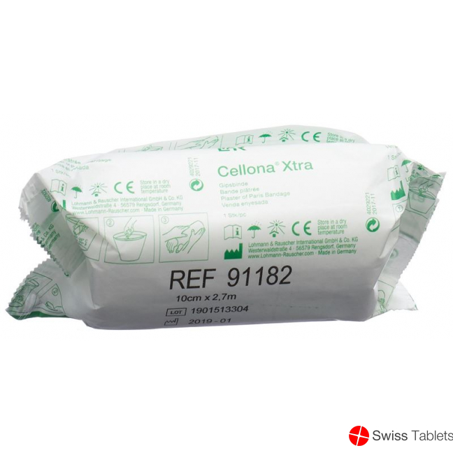 Cellona Xtra Gipsbinden 2.75mx10cm Weiss 60 Stück buy online