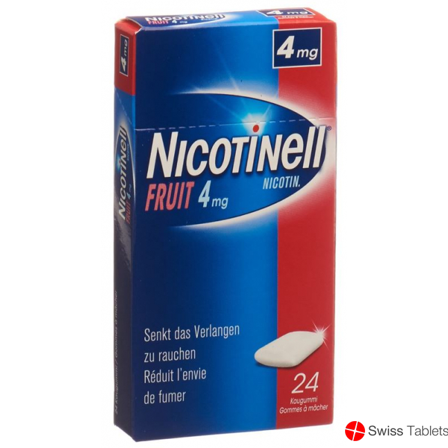 Nicotinell Fruit 4mg 24 Kaugummi buy online
