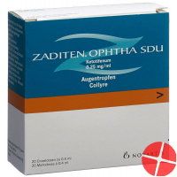Zaditen Ophtha Augentropfen 20x 0.4ml Monodosen