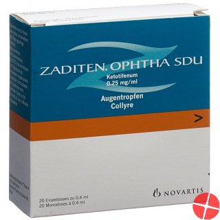 Zaditen Ophtha Augentropfen 20x 0.4ml Monodosen