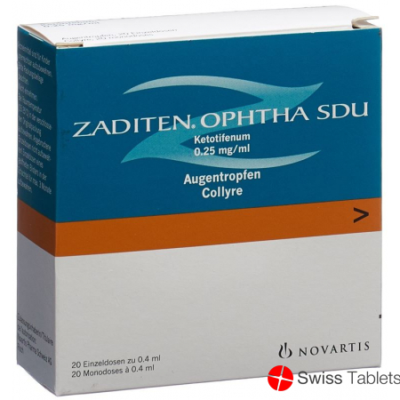 Zaditen Ophtha Augentropfen 20x 0.4ml Monodosen buy online