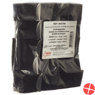 Wero Armtraggurten Erwachsene 35mm Schw Beutel 10 Stück