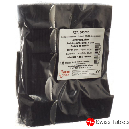 Wero Armtraggurten Erwachsene 35mm Schw Beutel 10 Stück buy online
