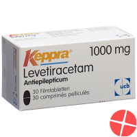 Keppra Filmtabletten 1000mg 30 Stück