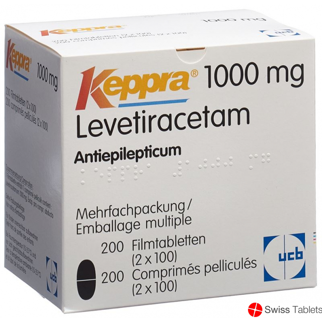 Keppra Filmtabletten 1000mg 200 Stück buy online