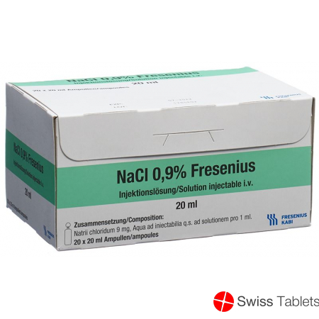 NaCl Fresenius Injektionslösung 0.9% 20 Ampullen 20ml buy online