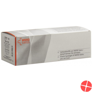 Wero Fix Elastische Gazebinde 4mx8cm Weiss 20 Stück