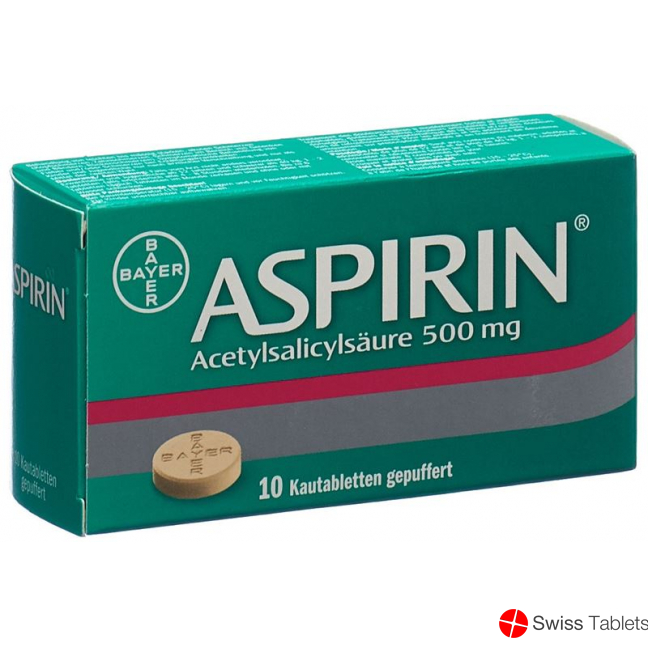 Aspirin 500mg 10 Kautabletten buy online