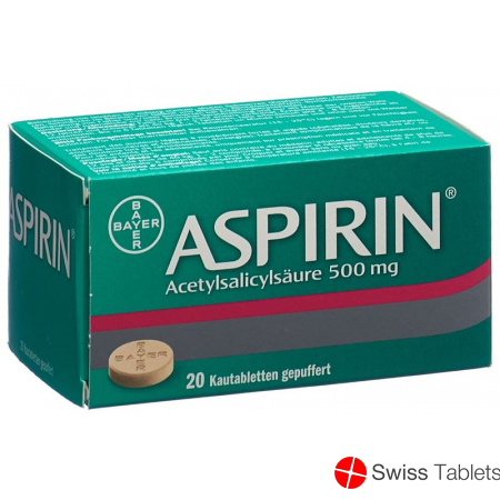 Aspirin 500mg 20 Kautabletten buy online