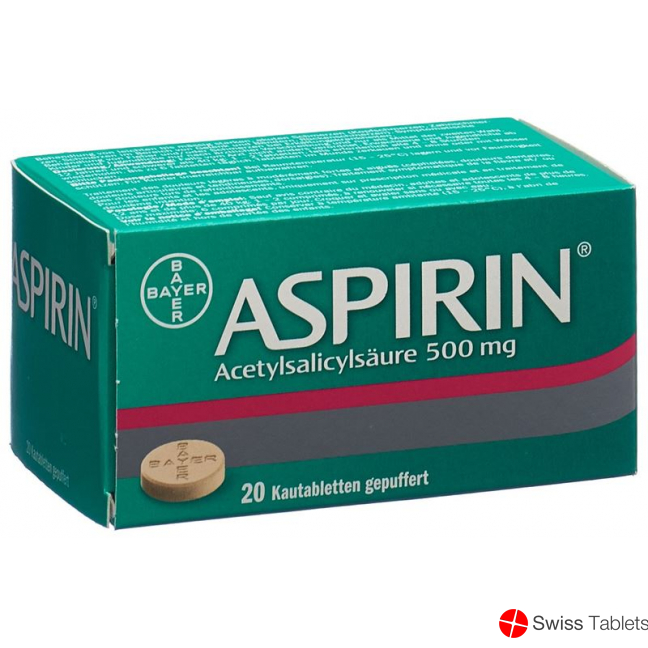 Aspirin 500mg 20 Kautabletten buy online
