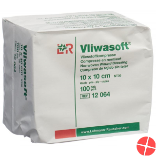 Vliwasoft Nw Kompresse 8 10x10cm 4-fach Beutel 100 Stück