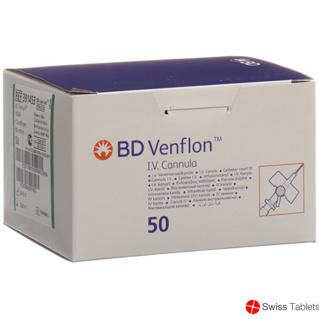 BD Venflon 1.2x45mm 18g Luer-Lok Grün 50 Stück buy online