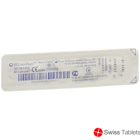 BD Venflon 1.2x45mm 18g Luer-Lok Grün buy online