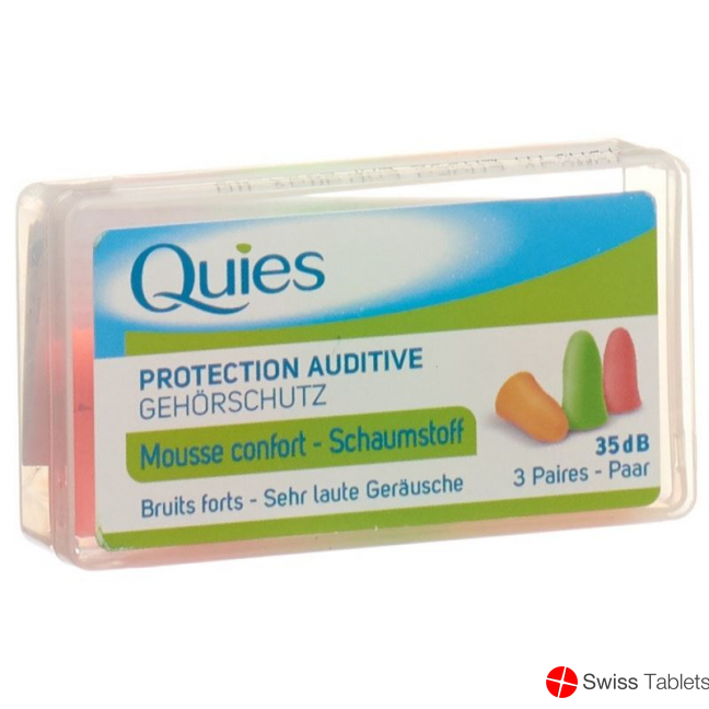 Quies Lärmgehörschutzkugeln Schaumstoff 6 Stück buy online