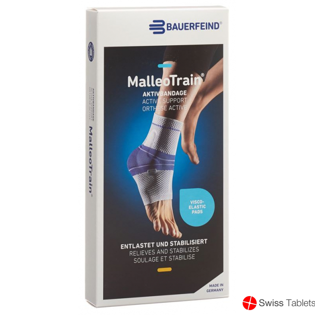 MalleoTrain Aktivbandage Sprunggelenk Grösse 3 Rechts Titan buy online