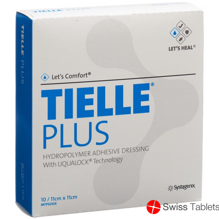 Let's Comfort Tielle Plus Hydropolymer-Verband 11x11cm 10 Beutel buy online