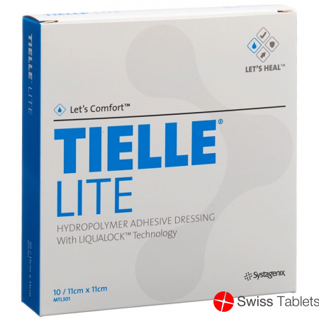 Let's Comfort Tielle Lite Hydropolymer-Verband 11x11cm 10 Beutel buy online