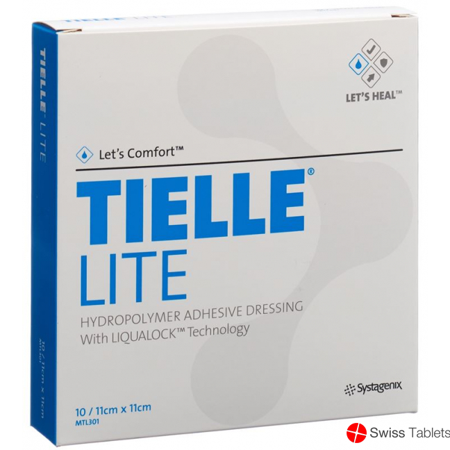 Let's Comfort Tielle Lite Hydropolymer-Verband 11x11cm 10 Beutel buy online