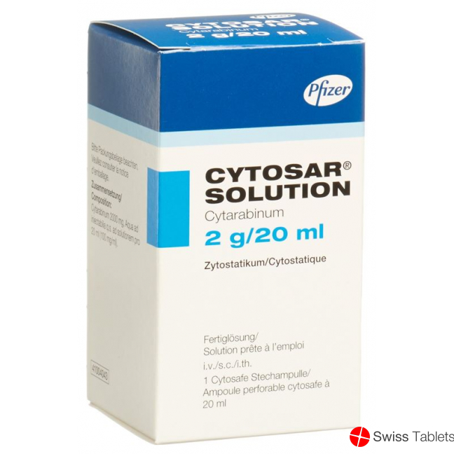 Cytosar Solution Injektionslösung 2g/20ml Cytosafe 20ml buy online