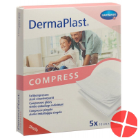 Dermaplast Folding Compresses Typ17 10x10cm 8-fold 5x 2 Pieces