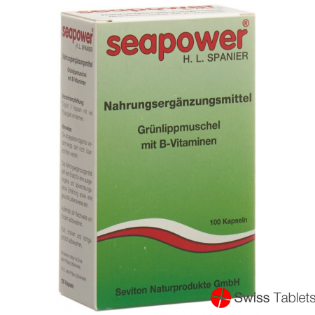 Seapower Grünlippmuschel mit B-Vitaminen Kapseln 100 Stück buy online