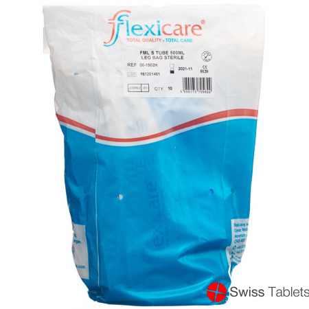 Flexicare Urinbeutel 500ml 7cm Ablauf Rv 10 X buy online