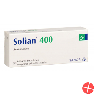 Solian Filmtabletten 400mg Teilbar 30 Stück