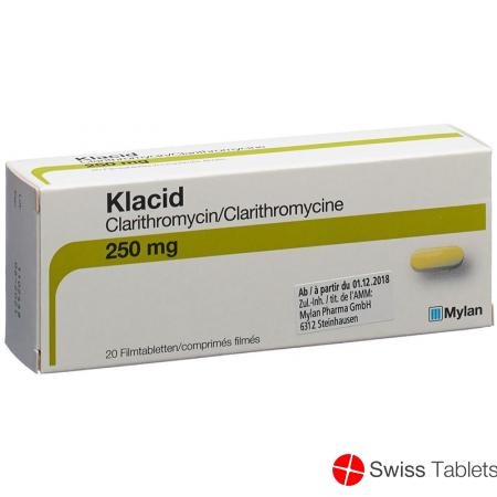 Klacid Filmtabletten 250mg 20 Stück buy online