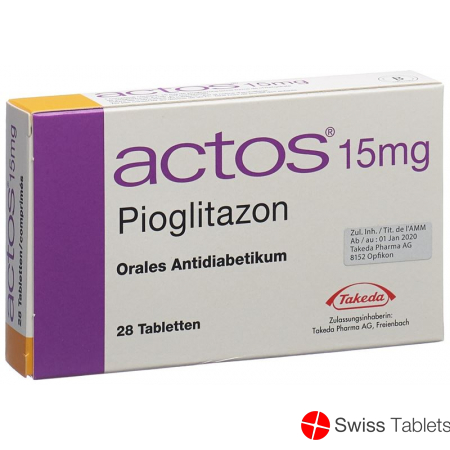 Actos Tabletten 15mg 28 Stück buy online