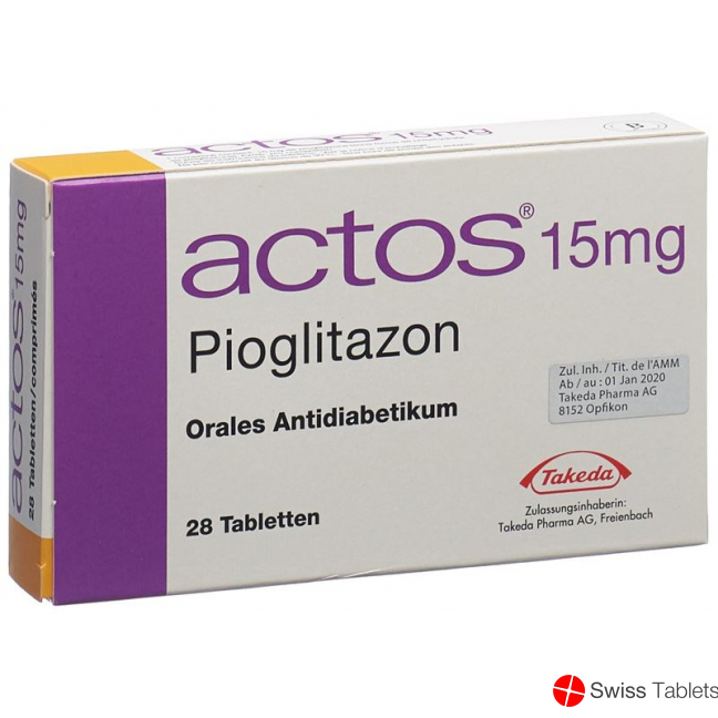 Actos Tabletten 15mg 28 Stück buy online