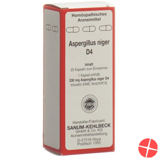Sanum Aspergillus Niger Kapseln D 4 20 Stück