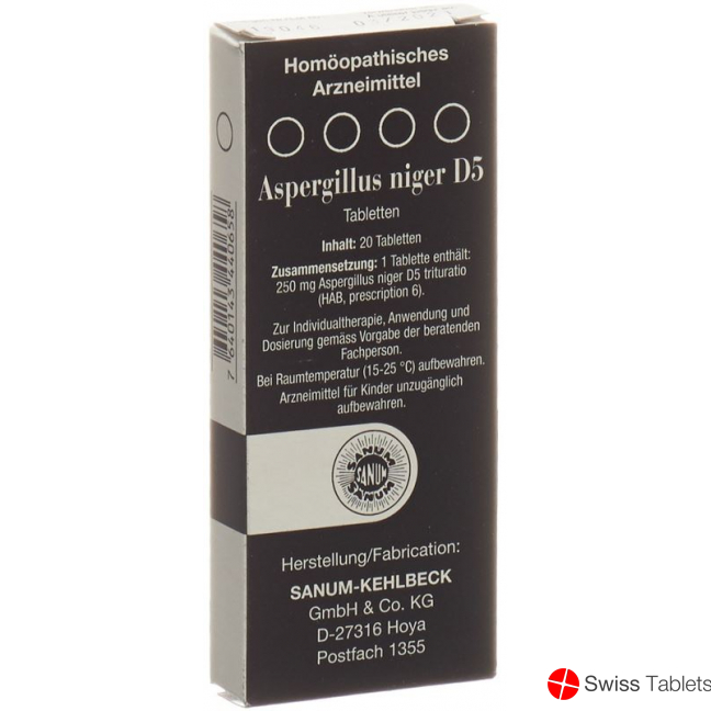 Sanum Aspergillus Niger Tabletten D 5 20 Stück buy online