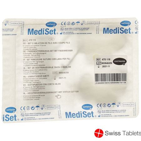 Mediset thread pulling set with thread knife buy online