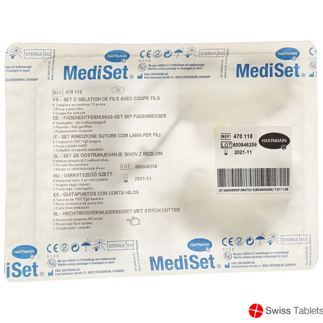 Mediset thread pulling set with thread knife buy online