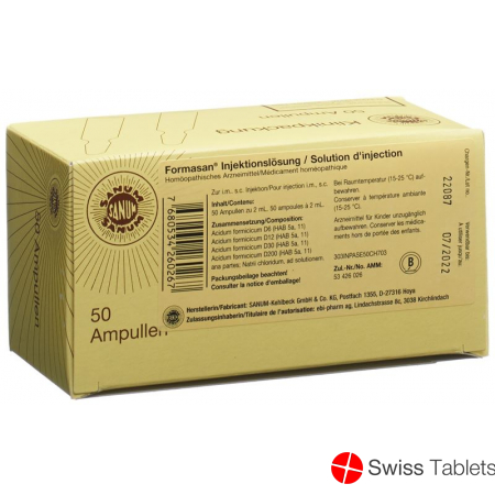Formasan Injektionslösung 50 Ampullen 2ml buy online