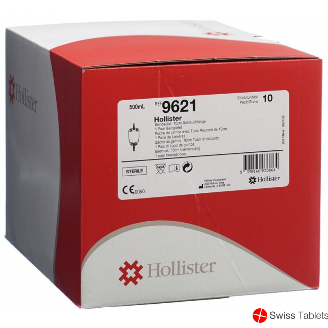 Hollister Urin Beinbeutel 500ml 10cm Abl Steril 10 X buy online