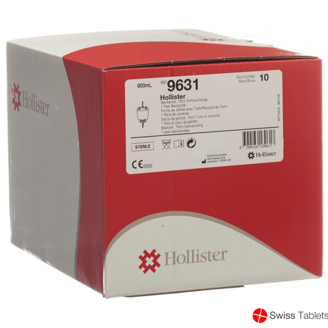 Hollister Urin Beinbeutel 800ml 10cm Abl Steril 10 X buy online