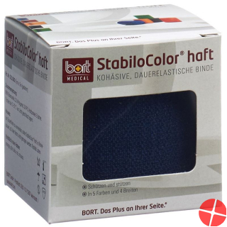 Bort Stabilo Color bandage 6cmx5m cohesive blue Bort Stabilo Color bandage 6cmx5m cohesive blue