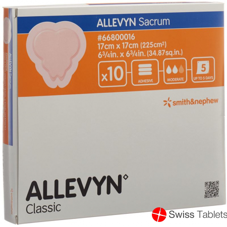 Allevyn Sacrum Wundverband 17x17cm 10 Beutel buy online