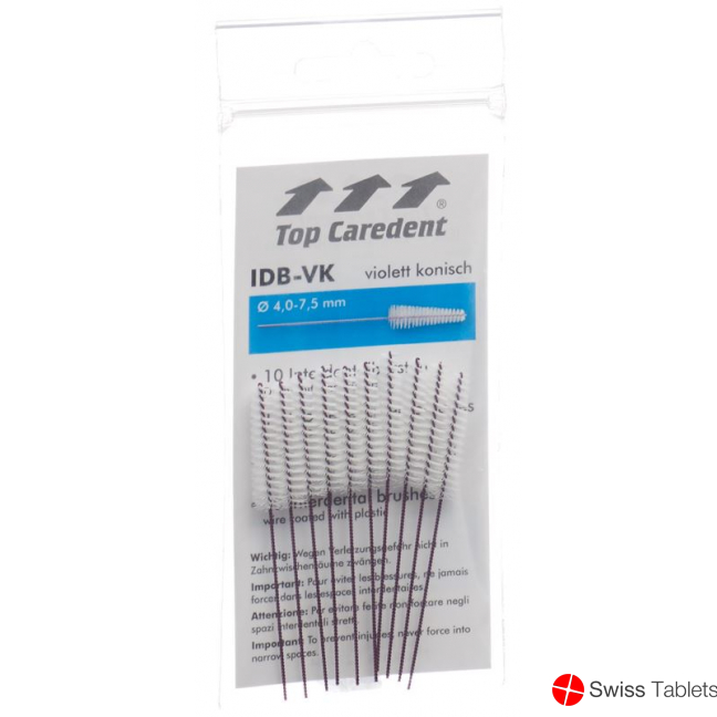 Top Caredent IDB-VK Interdentalbürsten Violet Konisch 10 Stück buy online