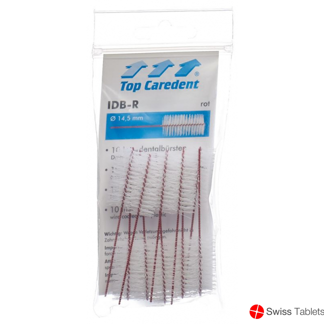 Top Caredent IDB-R Interdentalbürsten Rot 10 Stück buy online