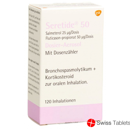 Seretide 50 dosing aerosols 120 doses buy online